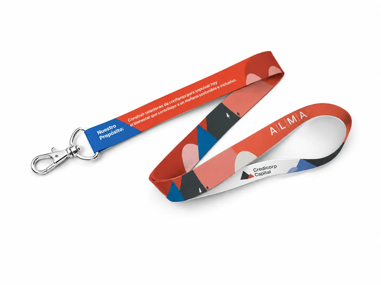 Lanyard personalizada corporativa sublimada full color