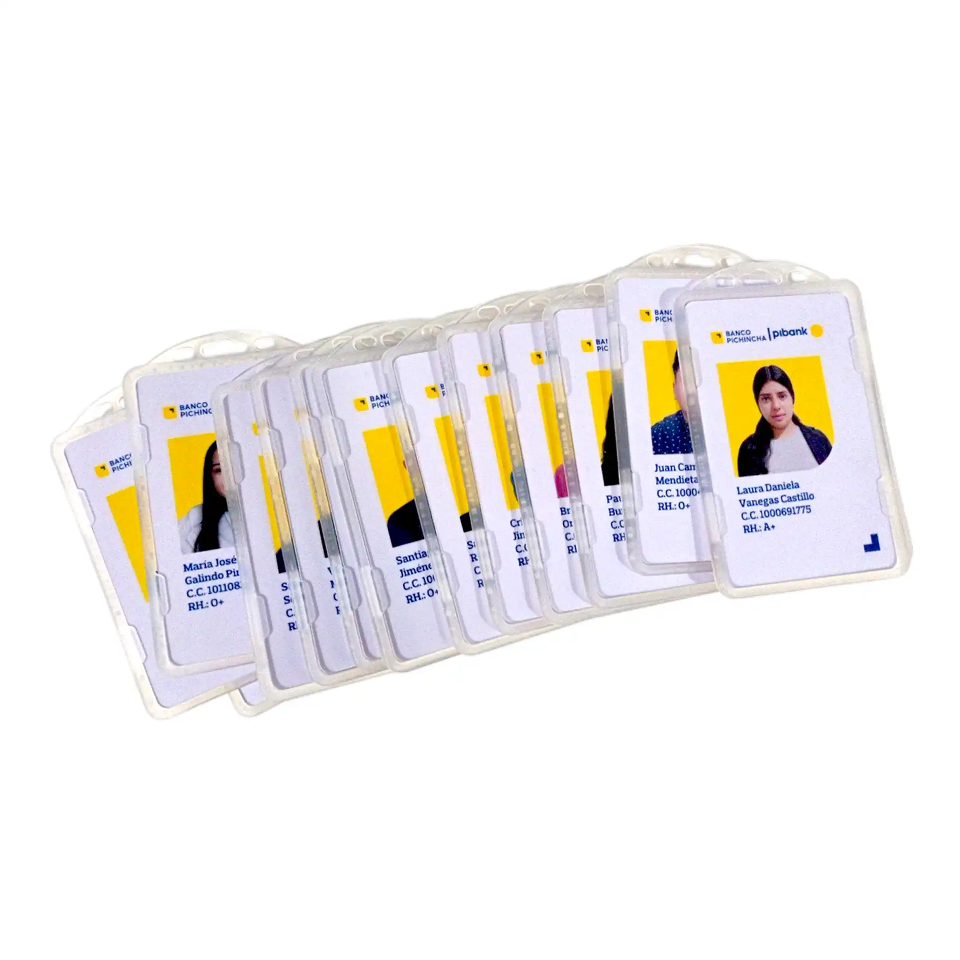 Cinta porta carnet en poliéster con hebilla de doble armado.