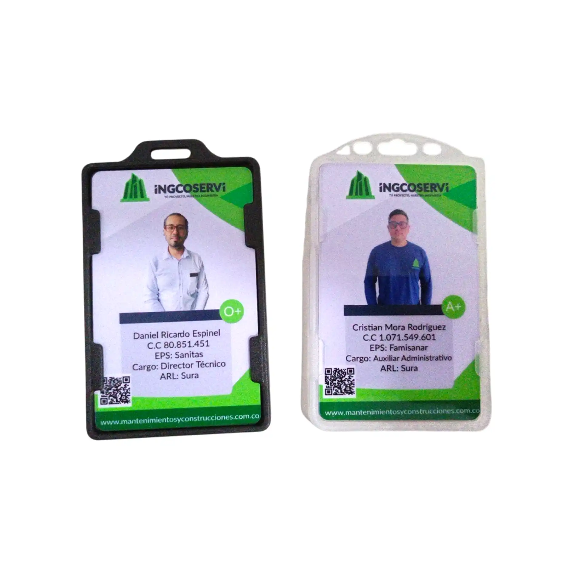 Impresión de carnet empresarial en PVC de alta resistencia para empleados