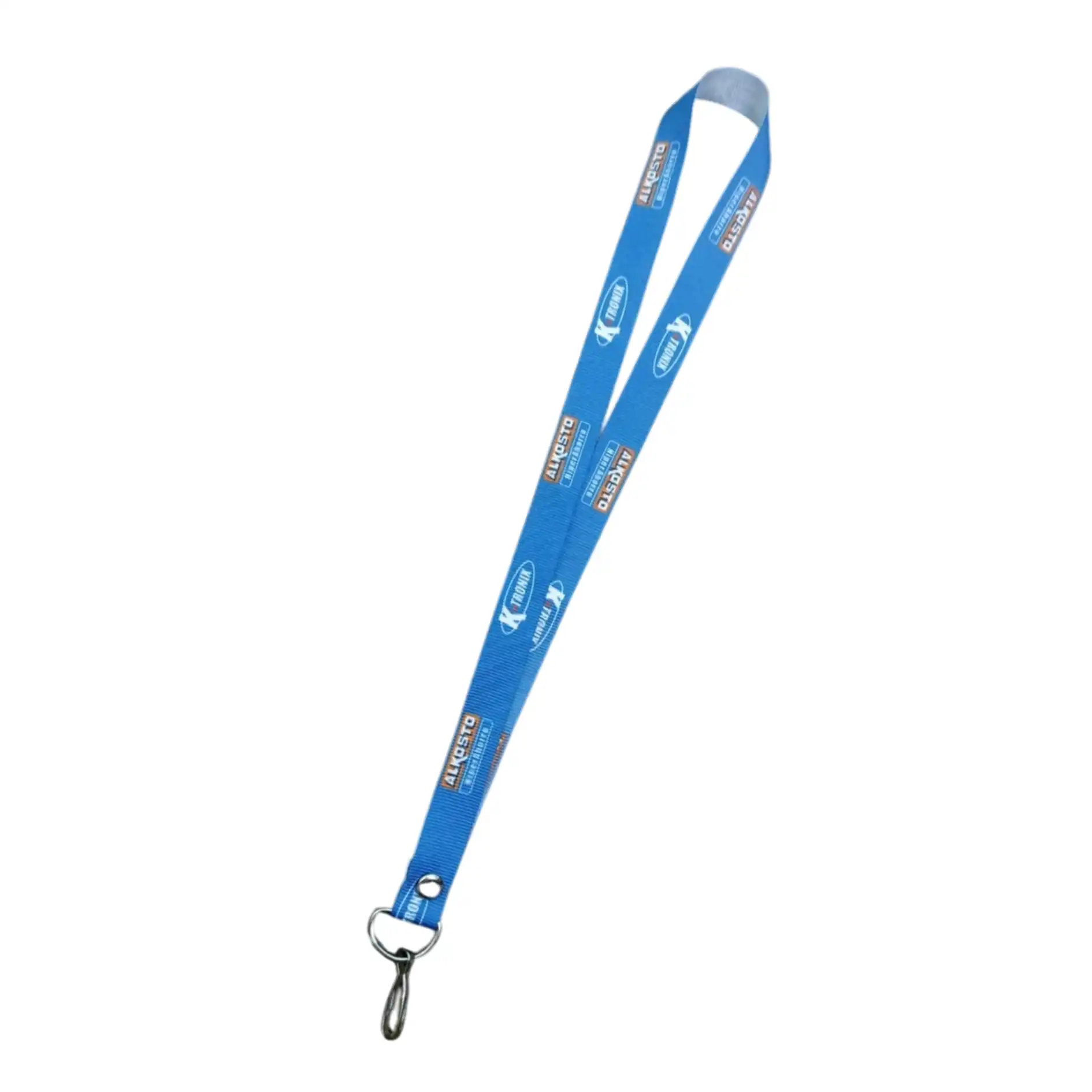 Cinta porta carnet sublimada para empleados con logo empresarial.