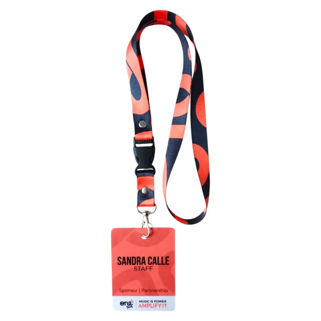 Lanyard con escarapela PVC calibre 30 full color